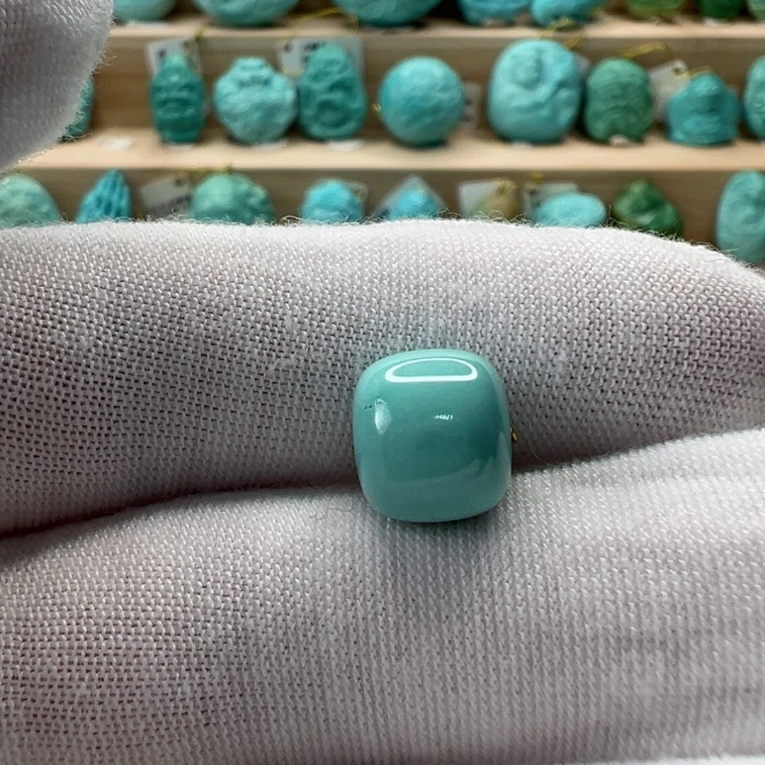 未镶嵌绿松石老型珠9.7mm