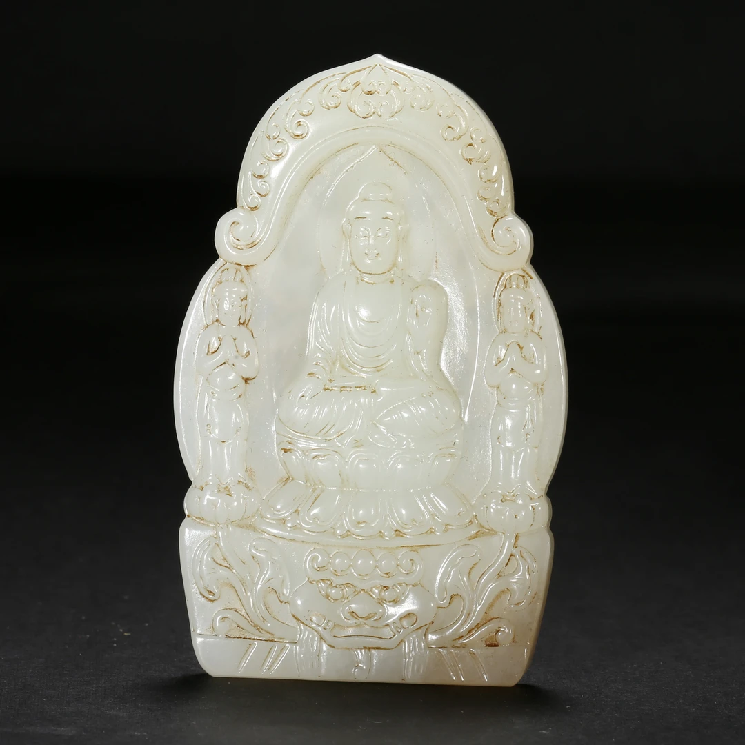 二十世纪*玉佛牌/05SBJ3794/和田玉【北京文博】