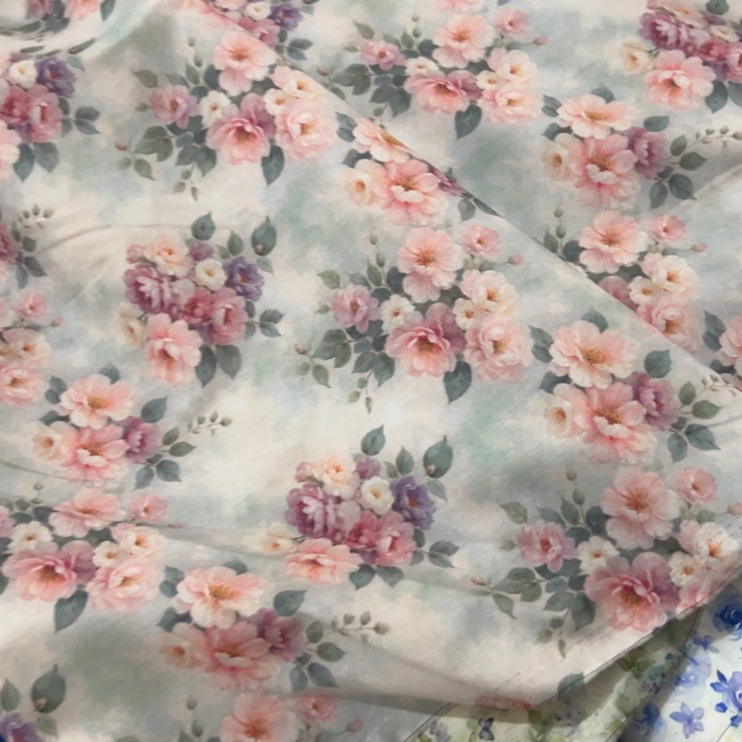 一米价纯棉40支府绸1.45米宽果子布艺地卷