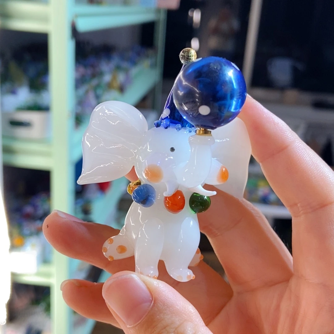 手工艺品琉璃大象