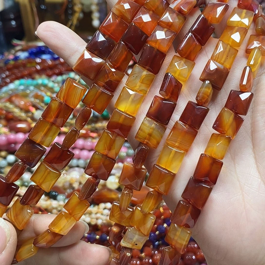 玛瑙/玉髓未镶嵌珠宝半成品玛瑙方切