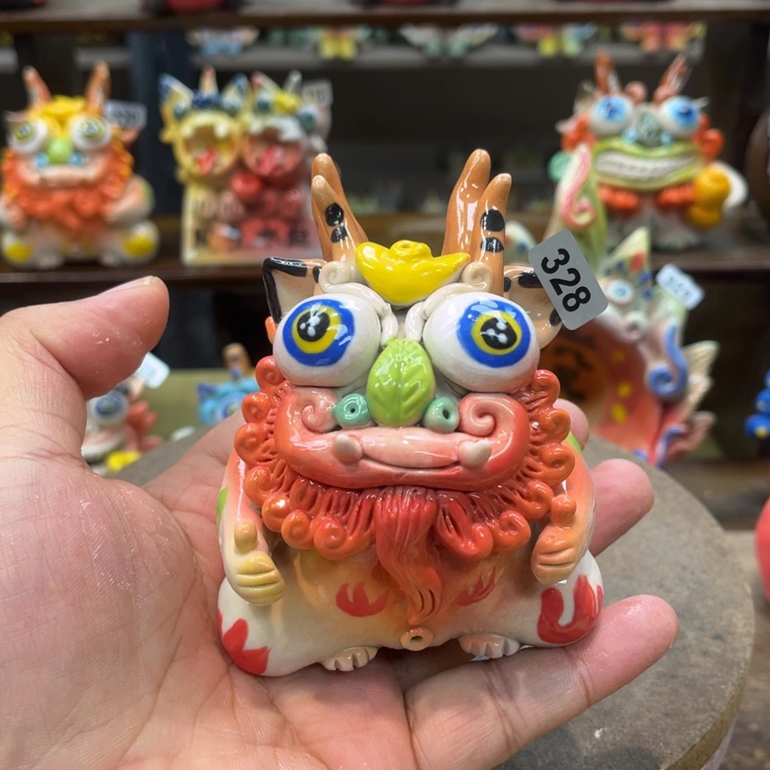 陶瓷纯手工抽象陶瓷摆件328