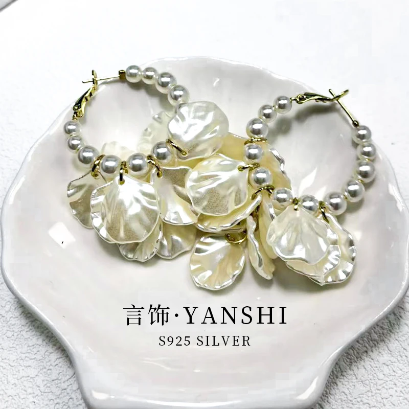 非金属仿珍珠耳饰 女日韩耳环小众时尚耳饰仙气超仙饰品法式甜美