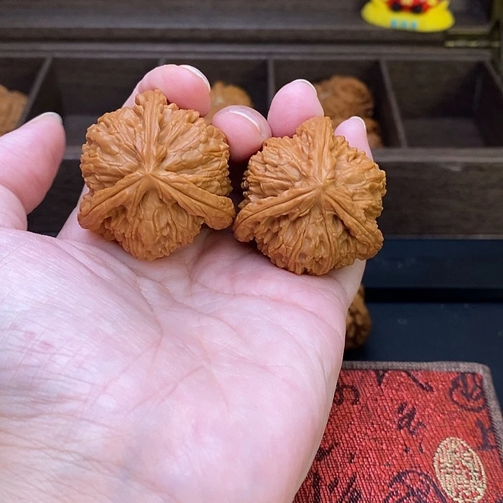 温***弦把件文玩核桃白奔