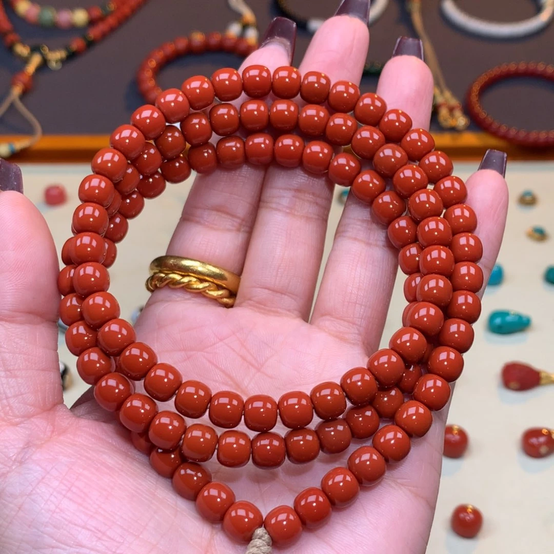 南红玛瑙未镶嵌颈饰