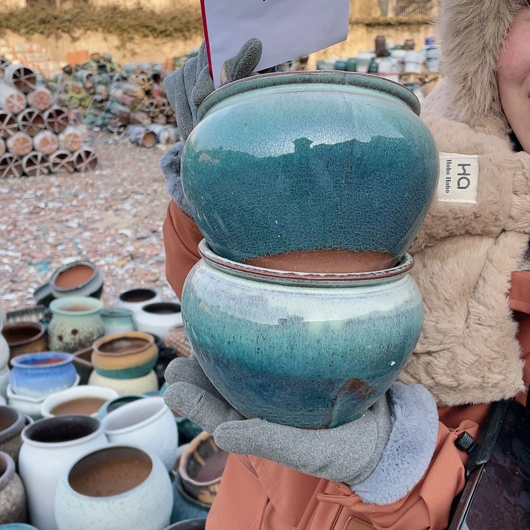 红陶王嫂花盆0119-160