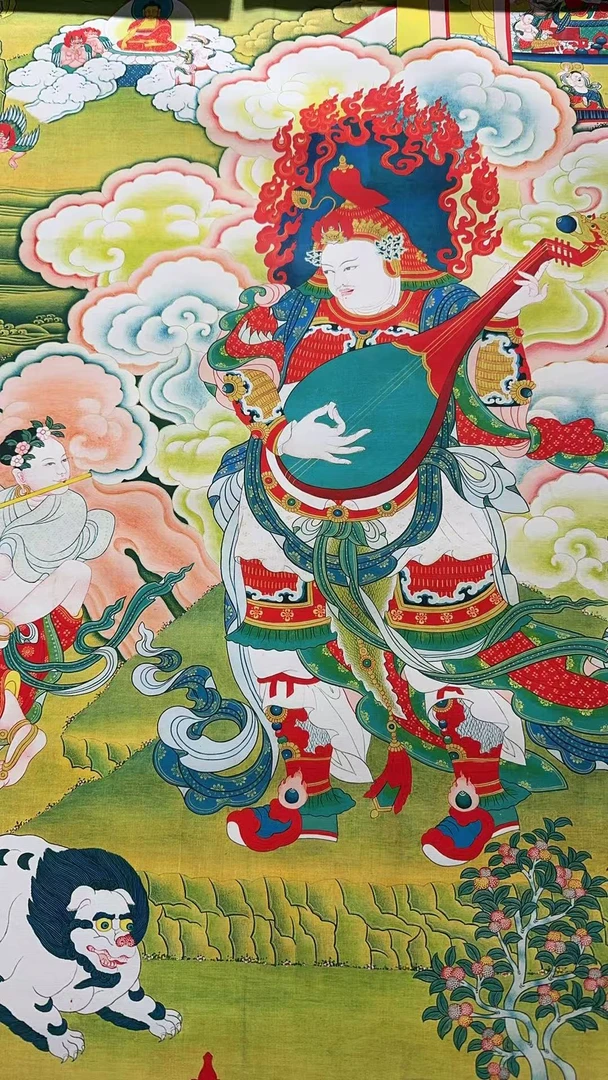 持国天王唐卡精美绘画艺术之作16071