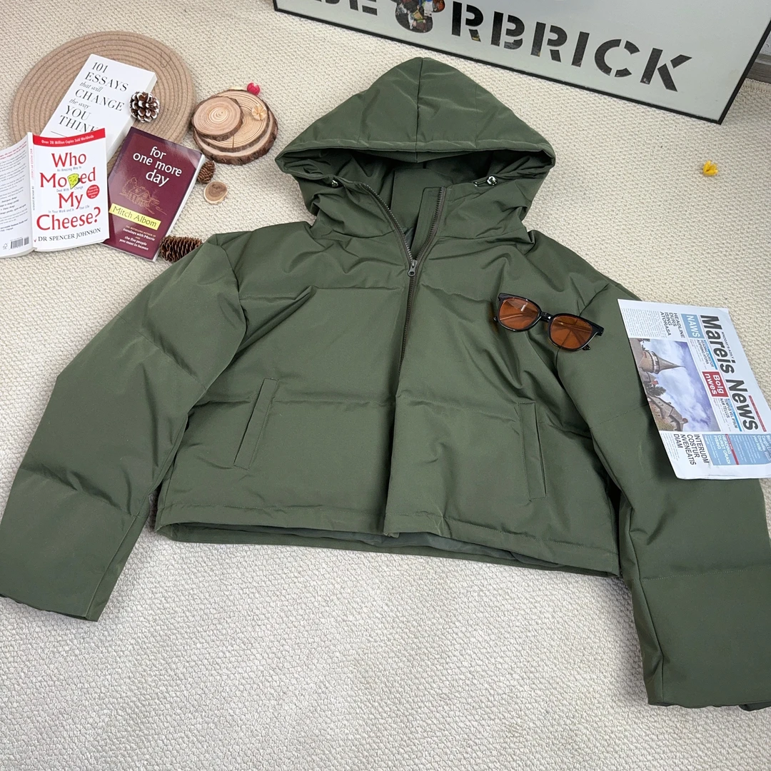 2024年春季新款时尚百搭纯色连帽长袖厚外套8675