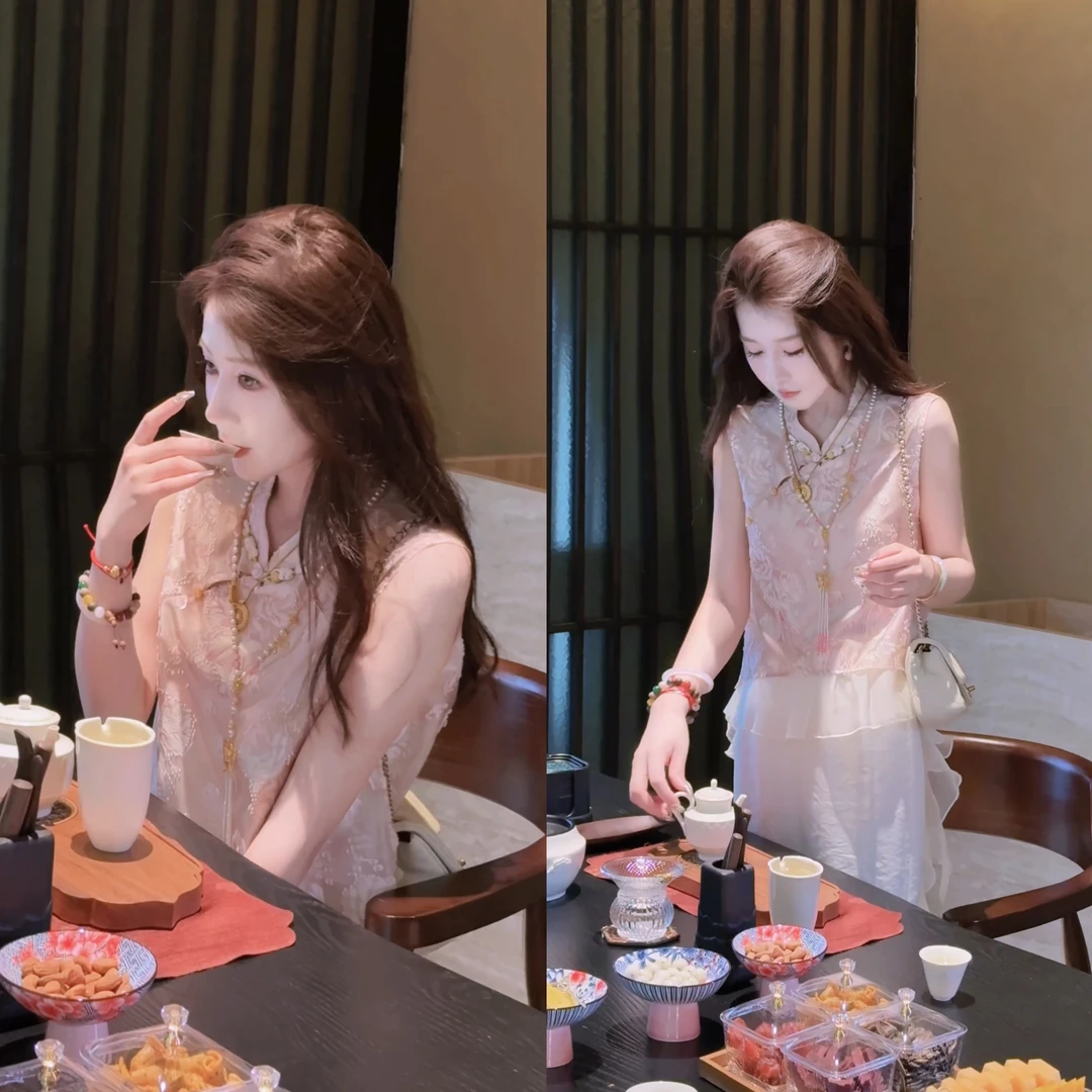 【婷婷】《初荷》国风无袖小衫 TTH2SX576【Q】