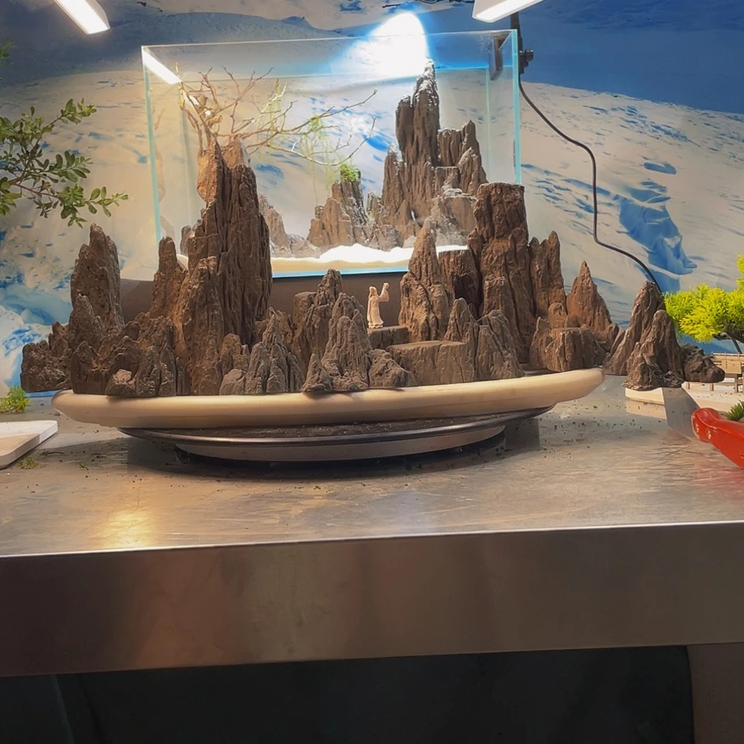盆景鱼缸造景造景