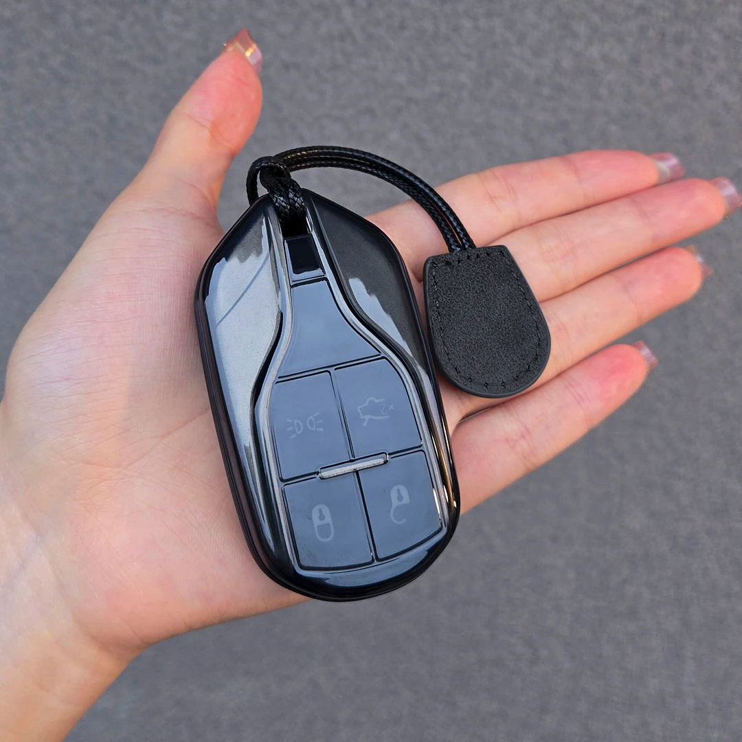 适用玛莎拉蒂钥匙套莱万特车吉博力LevanteMC20总裁qt格雷透明壳