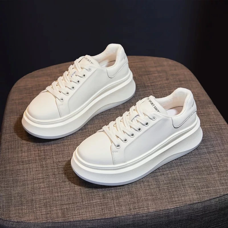 [老胡专属]经典时尚百搭小白鞋新款厚底舒适休闲板鞋1815-1