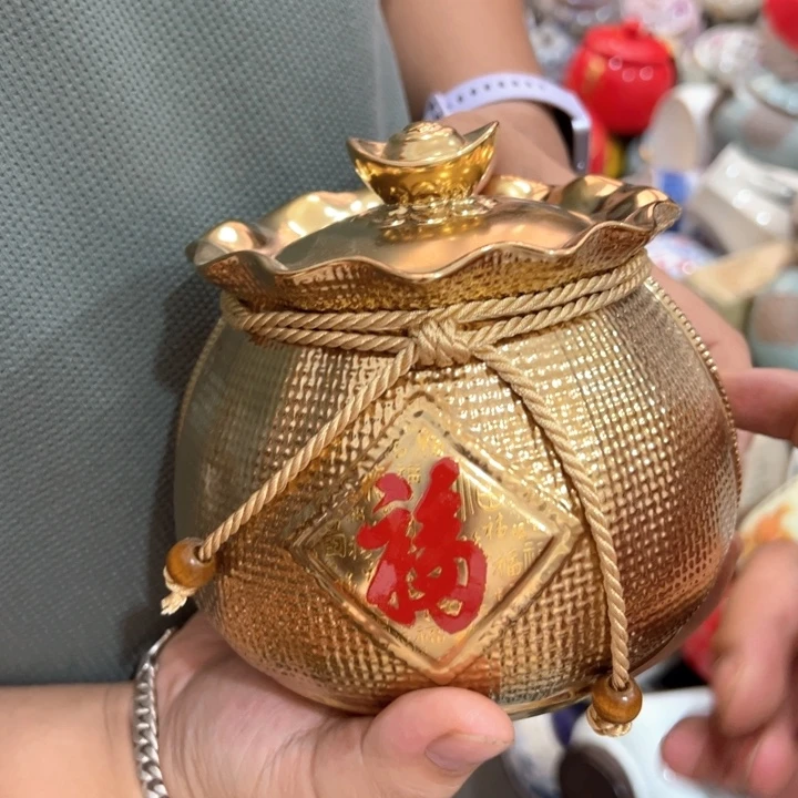 瑕疵福利品陶瓷茶叶罐介意勿拍