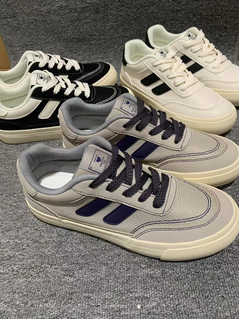 单鞋休闲板鞋纯色鞋子潮流圆头日常板鞋布鞋通用低帮2211