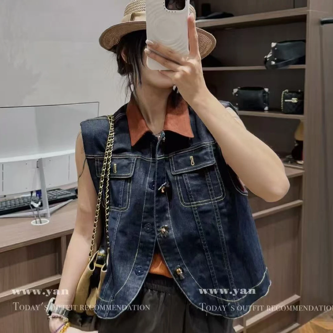 D50757 南油高货牛仔马甲