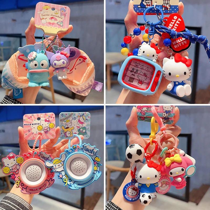 2025新品正版三丽鸥库洛米玩偶钥匙扣女可爱玉桂狗毛绒相机小饰品