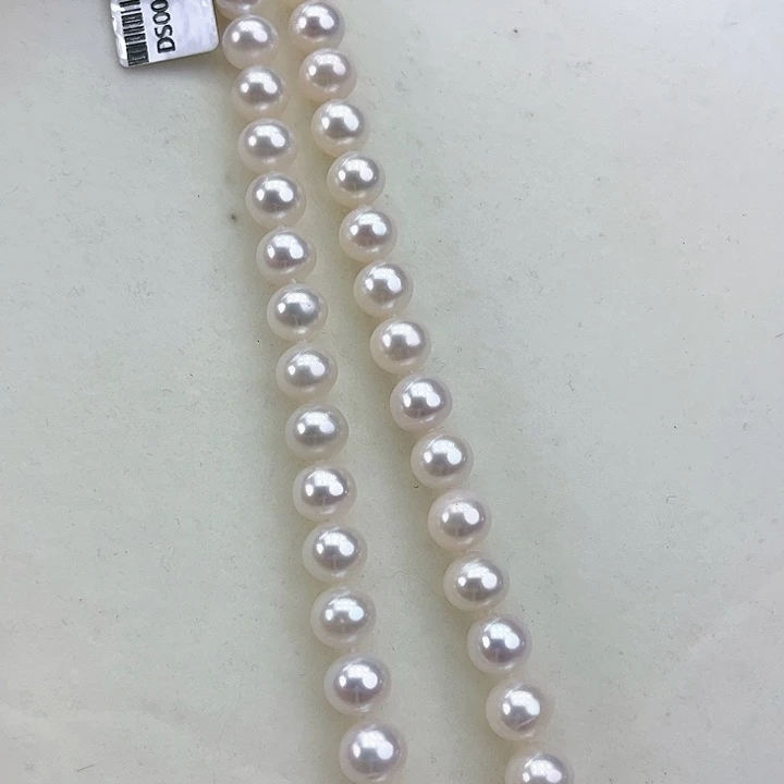 淡水珍珠颈饰银S925镶嵌卡9➕极光冷白高品