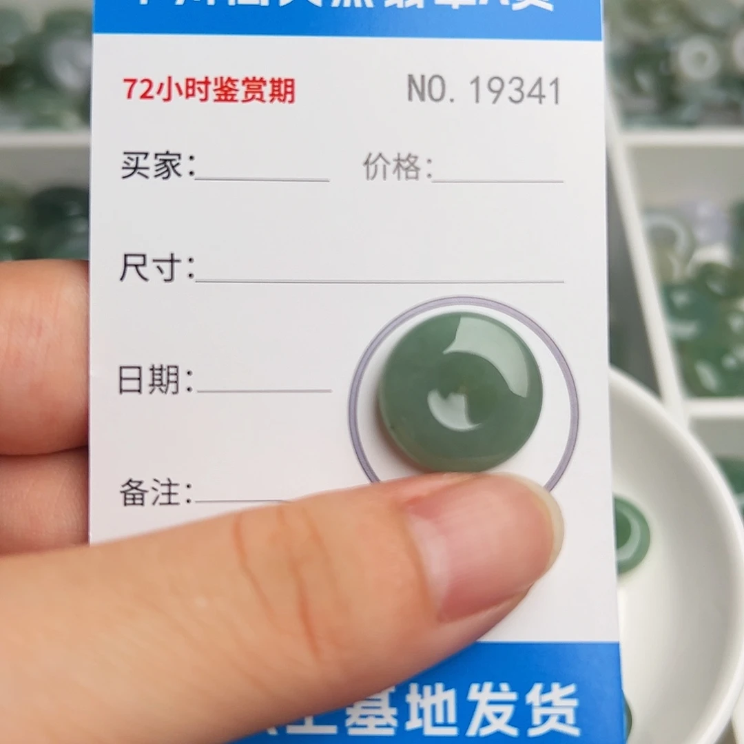 向***_颈饰未镶嵌翡翠平安扣9341