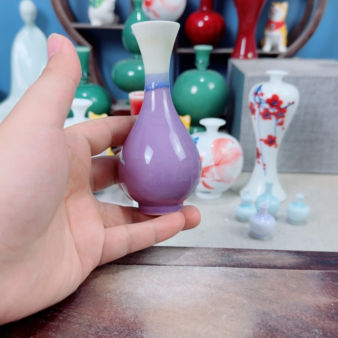 陶瓷手工小花器摆件