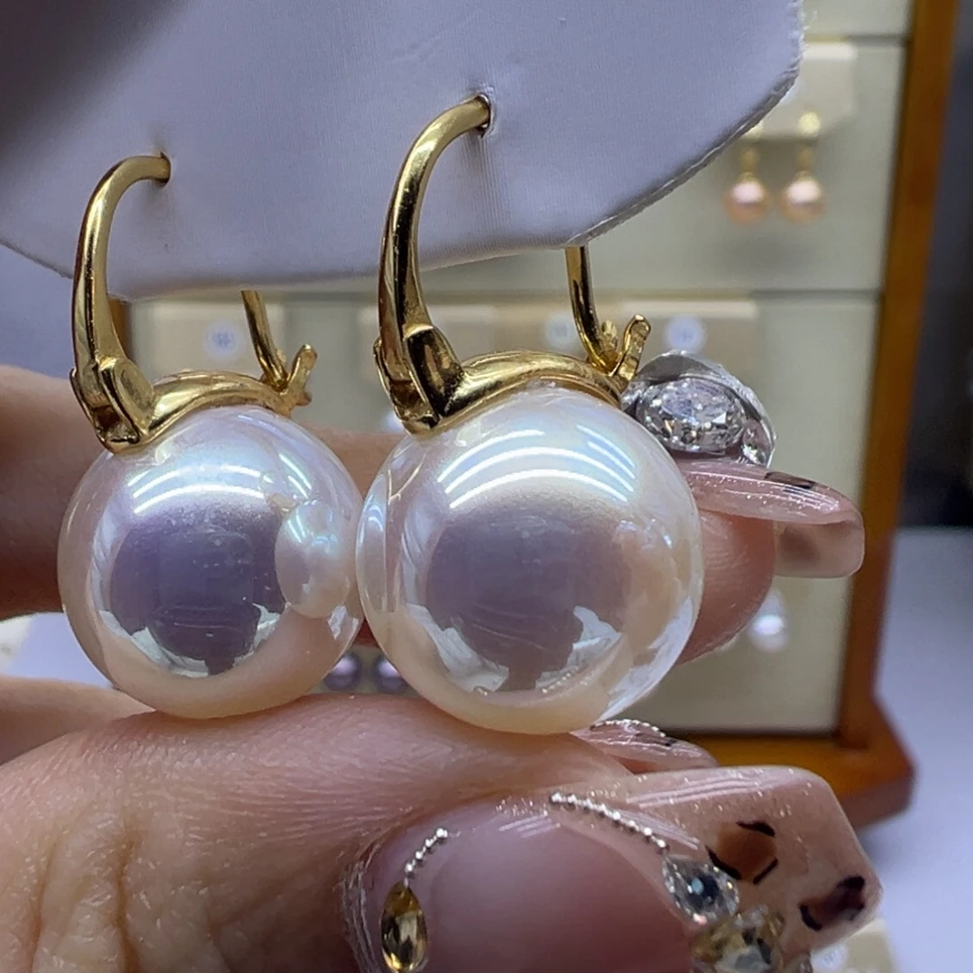 耳饰淡水珍珠银S925镶嵌