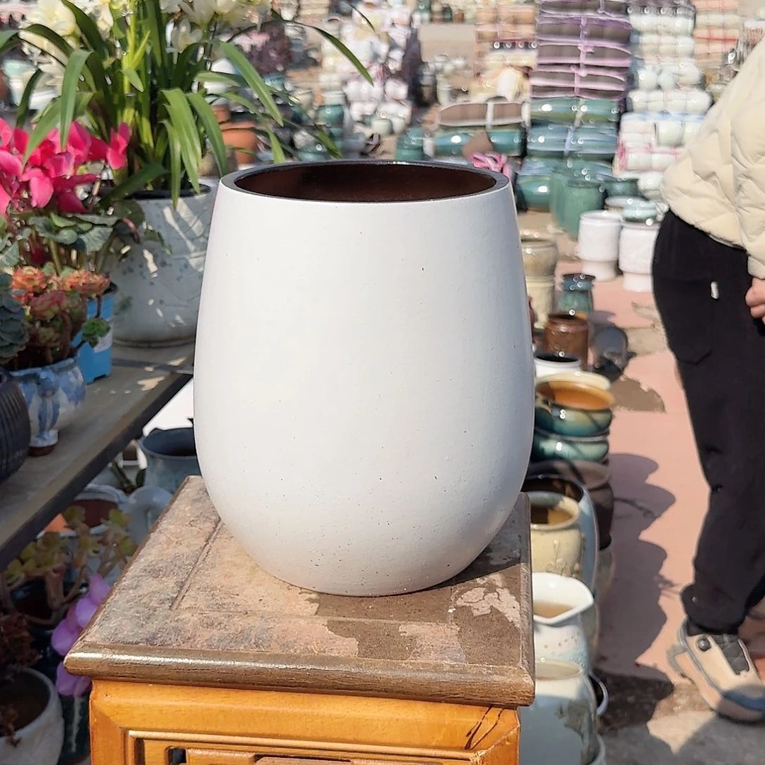 紫砂花盆口21高28.5）一个蛋壳胡大号