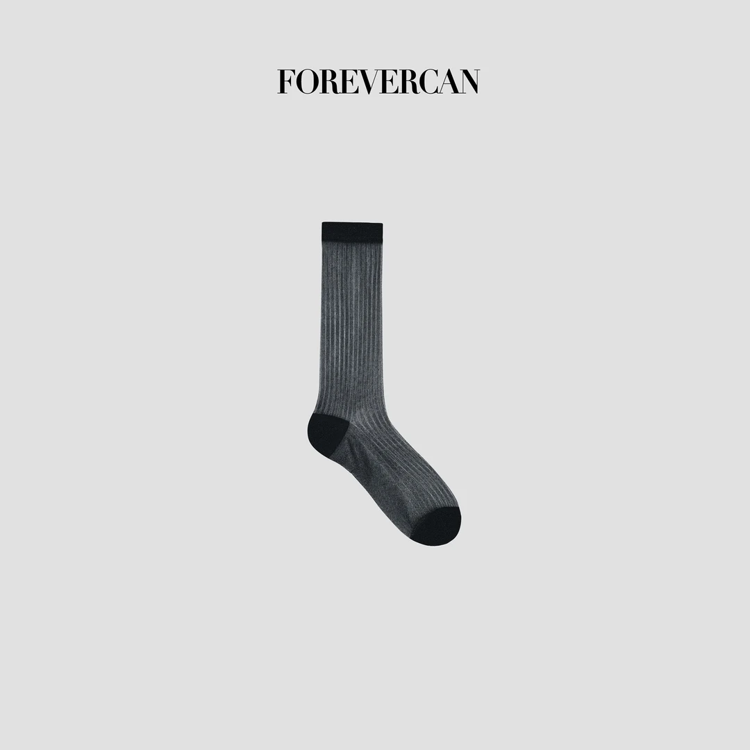 FOREVERCAN【新品彩蛋】黑色短袜  袜子  WZ27003
