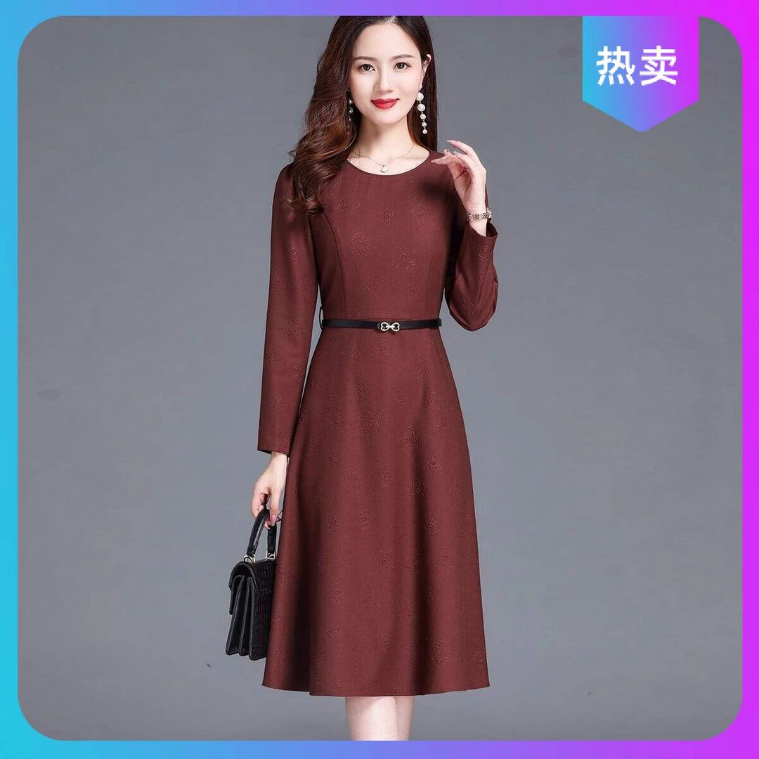 长袖正式场合连衣裙气质裙子新款小众女装时尚法式小个子高级2025