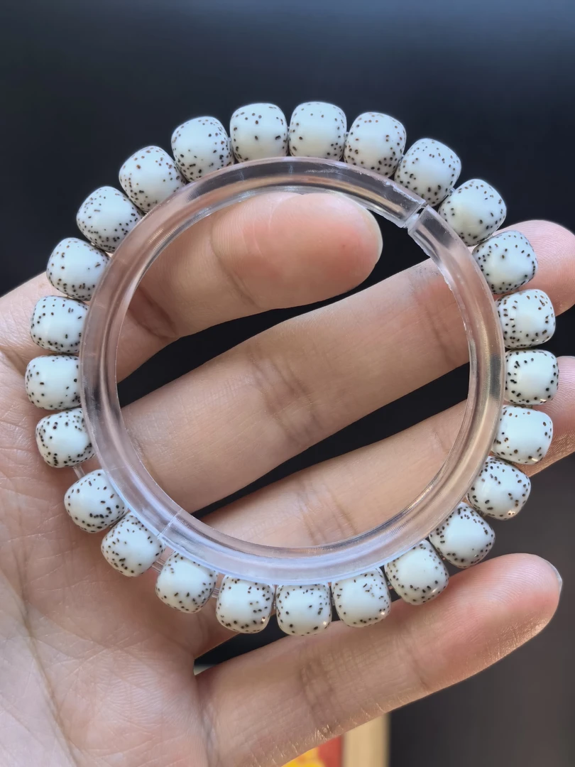 9*8CLB01星月菩提原生态9*8侧河豚手串星月菩提子