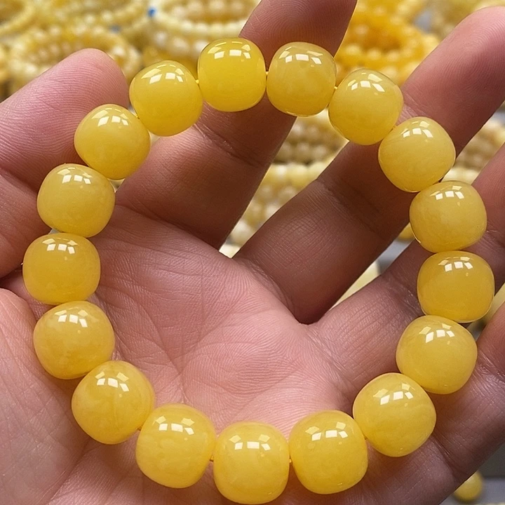 琥珀未镶嵌手链手串