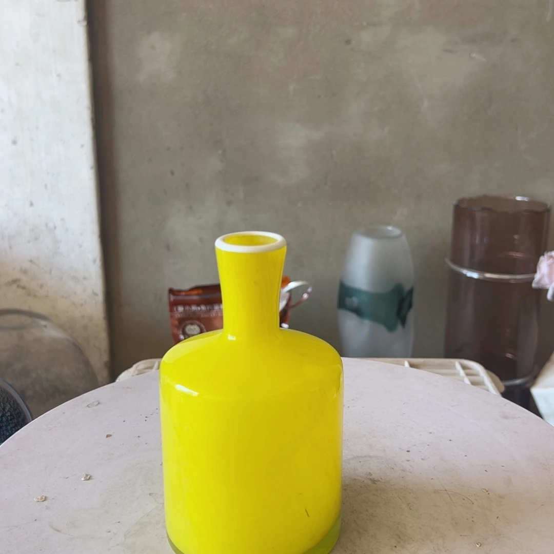 弘扬琉璃花器微瑕高度17