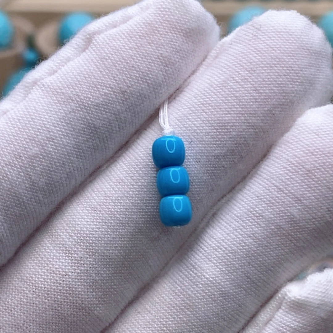 绿松石未镶嵌珠宝奇石4.5mm