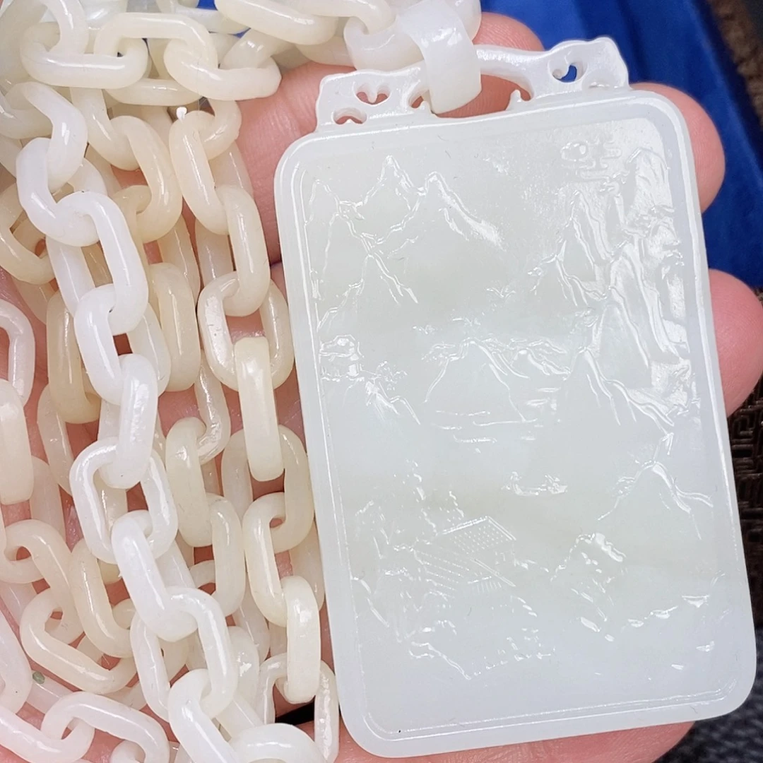 和田玉未镶嵌颈饰