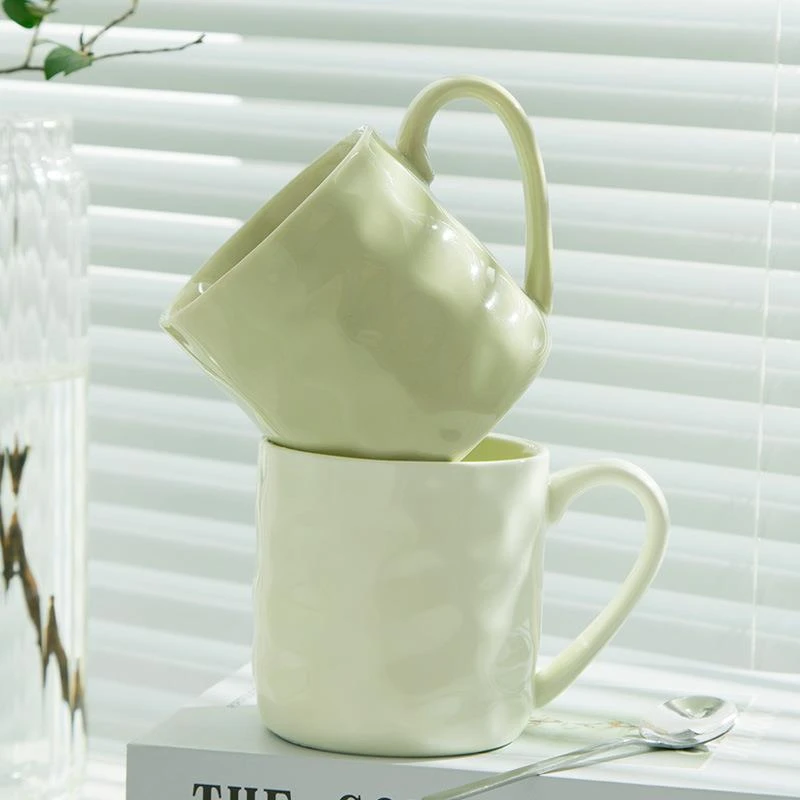 高颜值马克杯家用女创意大容量陶瓷水杯情侣早餐咖啡杯子厂家批发