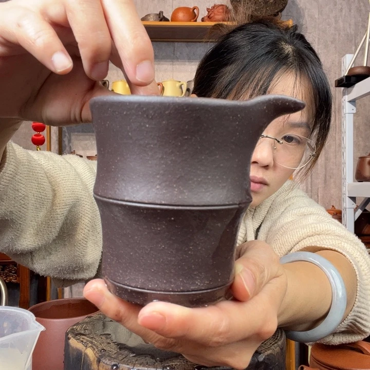 茶杯紫砂原矿紫砂杯