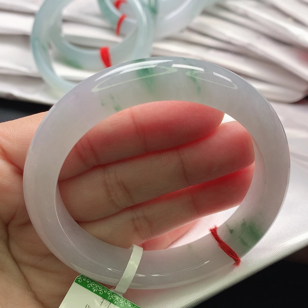 翡翠未镶嵌手镯缅甸54.55