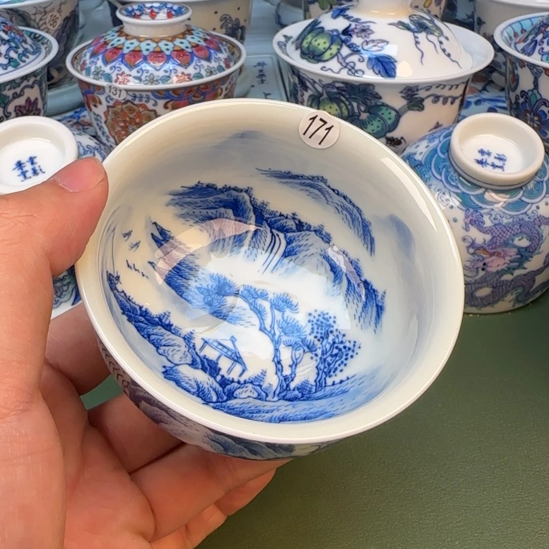 彦祖纯手工手绘茶具171