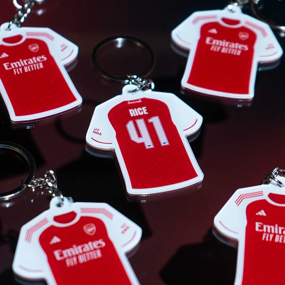 阿森纳球衣钥匙扣挂件周边 赖斯热苏斯萨卡厄德高哈弗茨