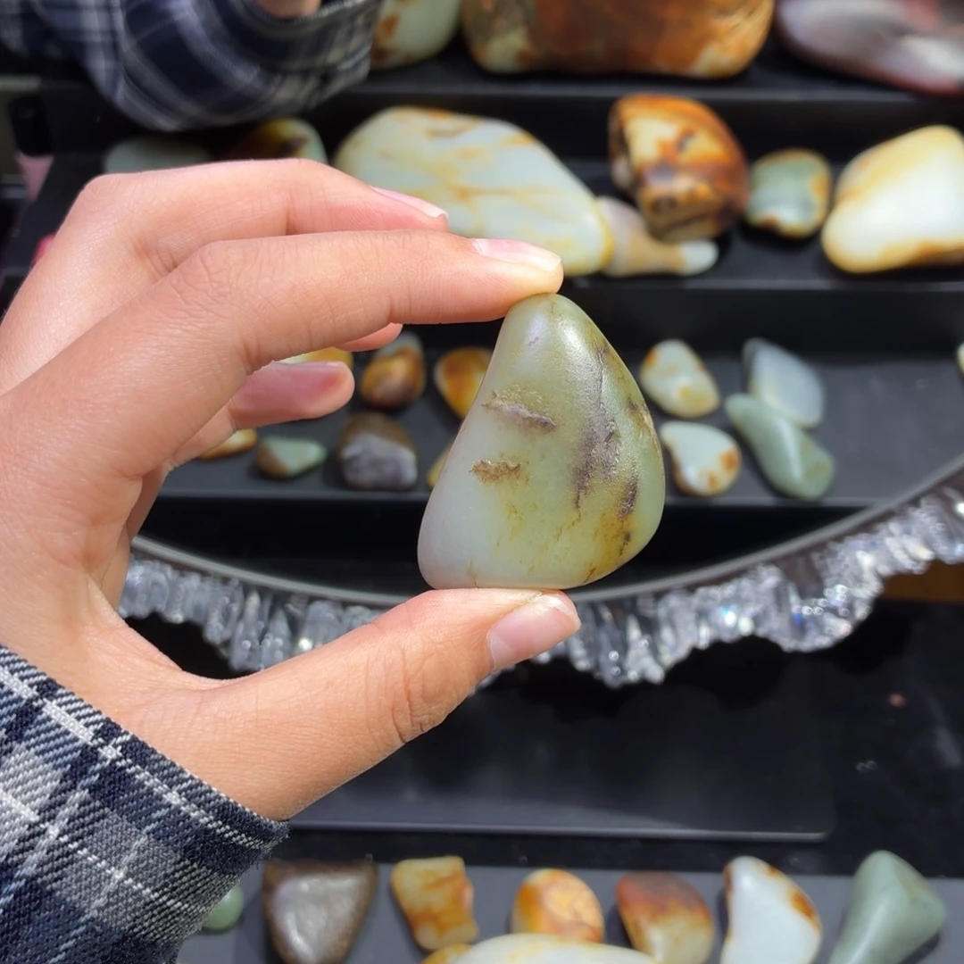 和田玉未镶嵌挂件50.9