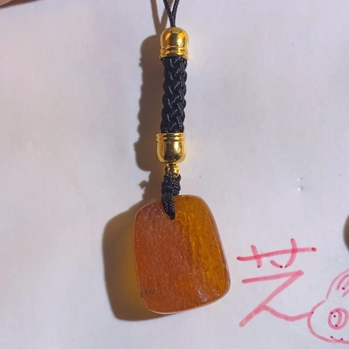 菜***根琥珀未镶嵌珠宝奇石