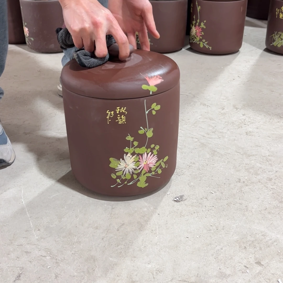 茶叶罐紫砂8 饼茶叶罐