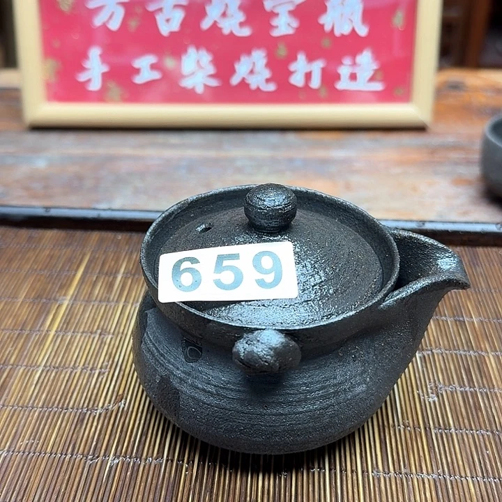纯手工制作粗陶茶具