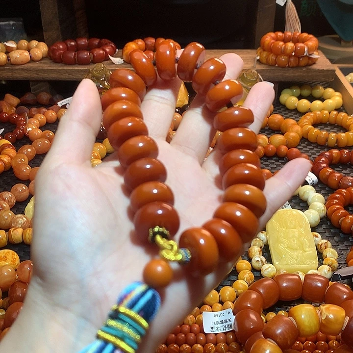 蜜蜡未镶嵌手串蜜蜡手串