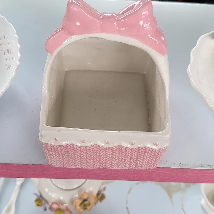 特价粉色蝴蝶结提篮