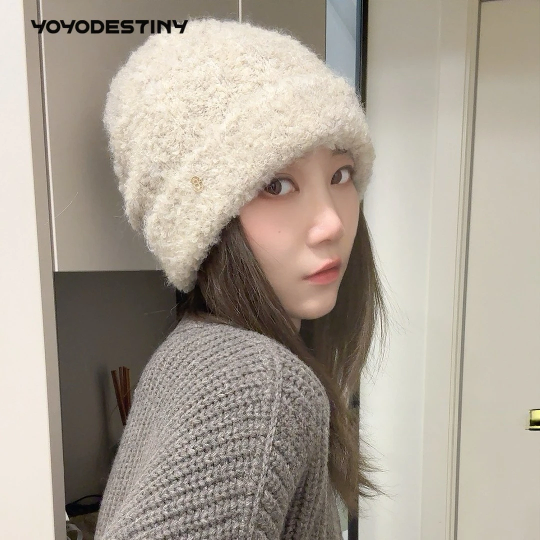 闭眼买！毛绒感显脸小的毛线帽大版型遮脸针织帽加厚保暖冷帽时尚