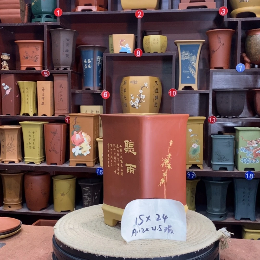 紫砂艺术紫砂花盆