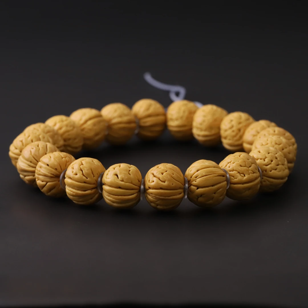 S7676【桃核芭蕉扇】微打底枊叶野三坡小尺桃核单圈手持