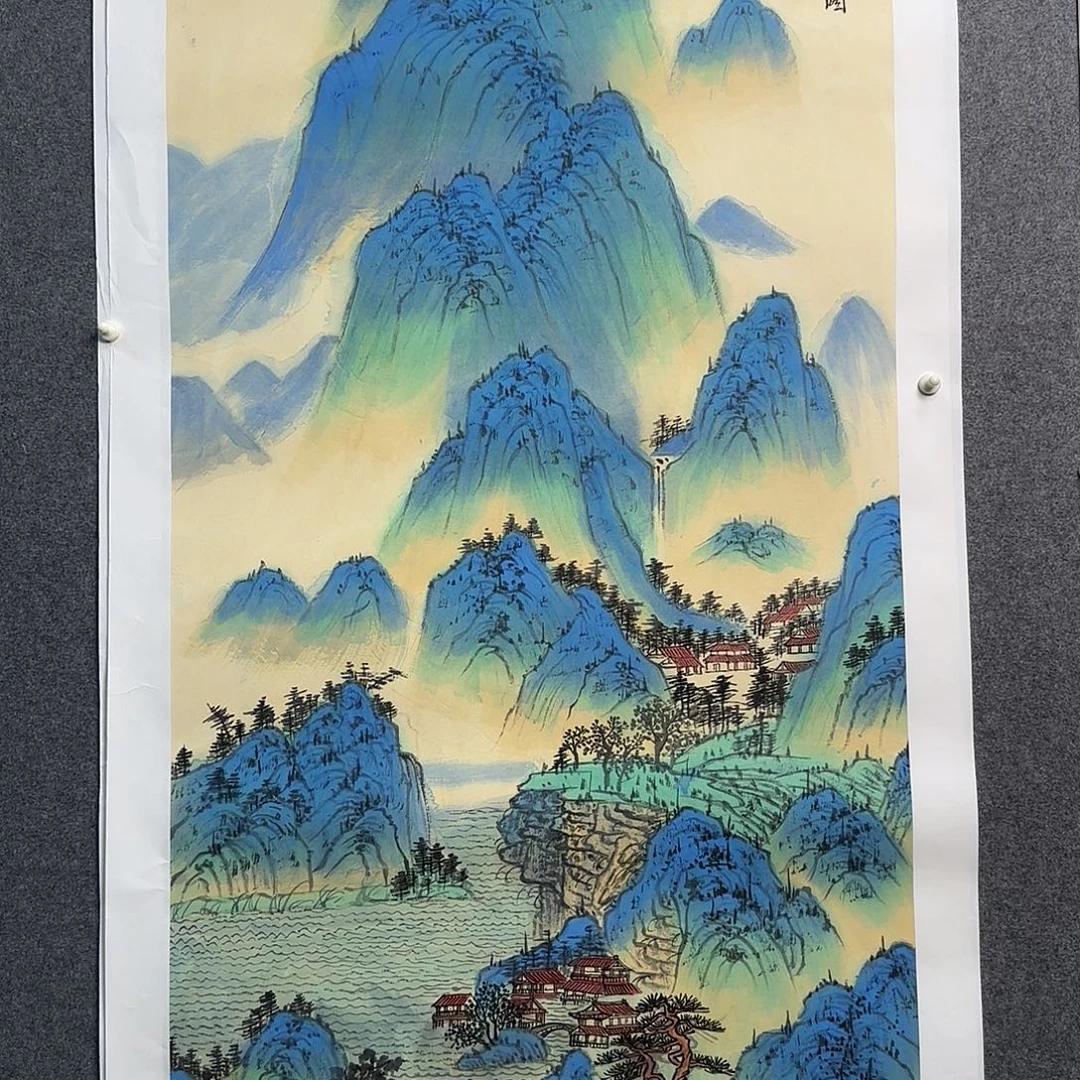 国画王老师山水江帆楼