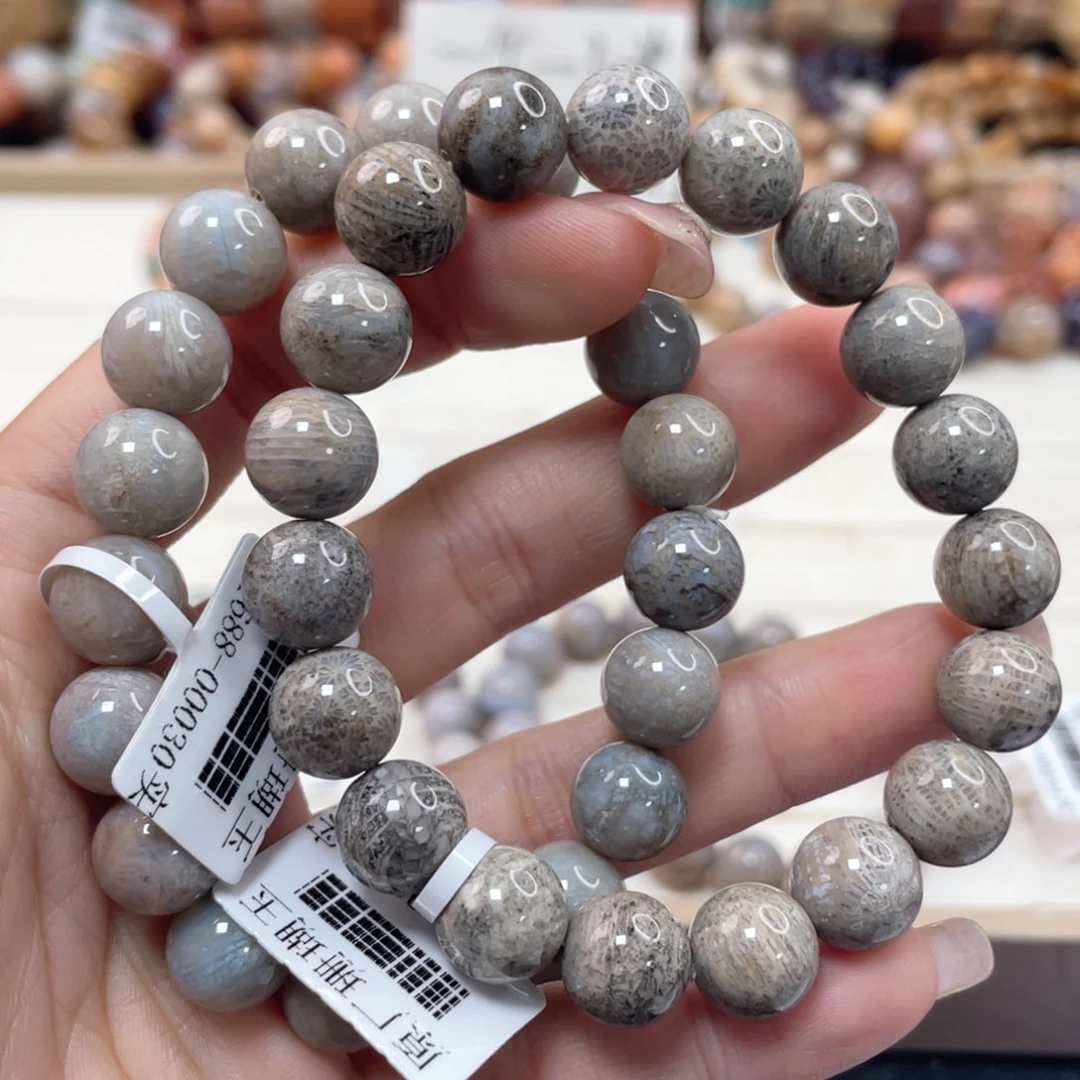 未镶嵌手链硅化珊瑚（珊瑚玉）彩*031