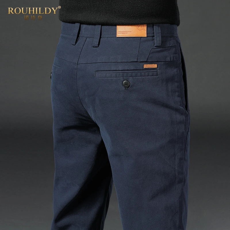 Rouhildy休闲裤男士2025春秋夏新款宽松直筒裤商务百搭长裤子男