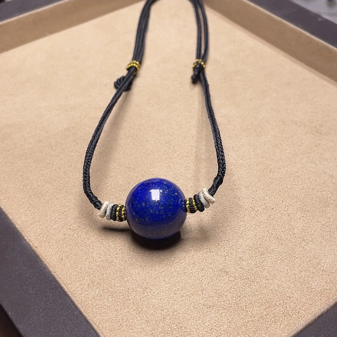 青金石未镶嵌24mm+锁骨珠